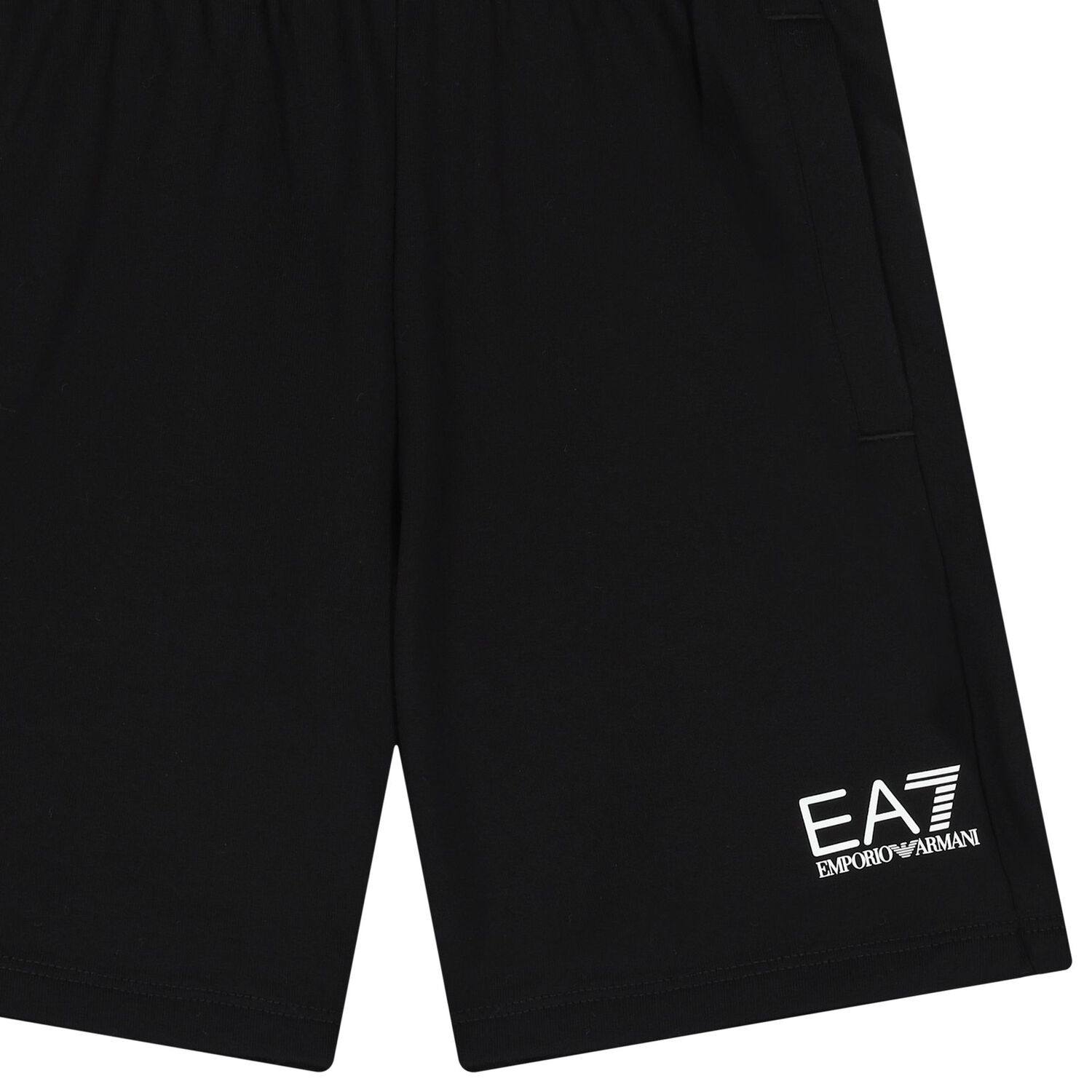 Boys Black Logo Shorts, 2, hi-res image number null