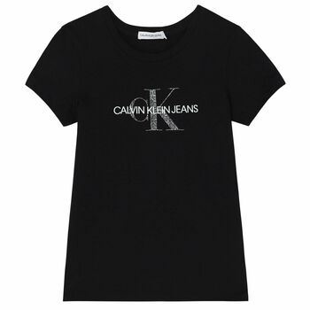 Girls Black Logo T-Shirt