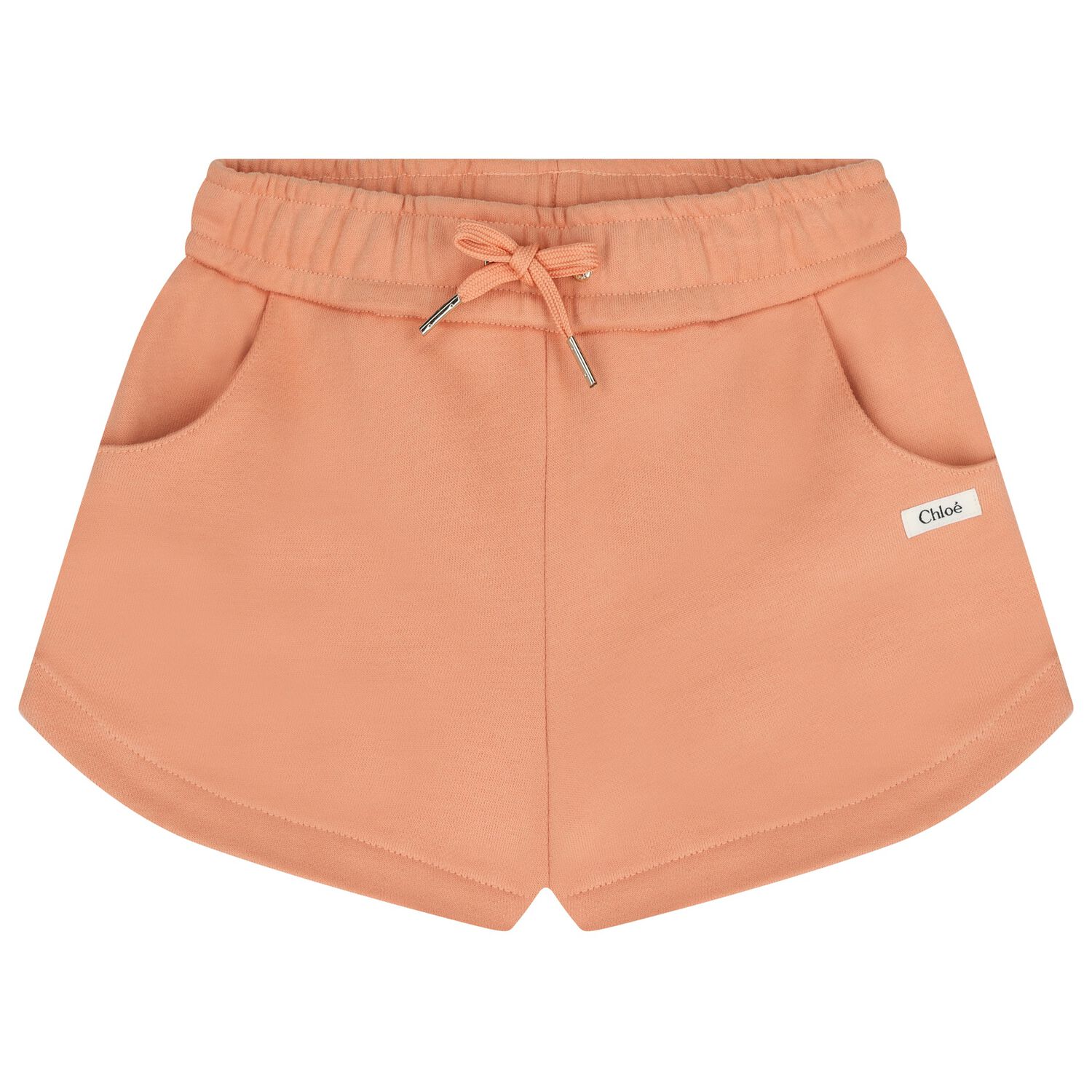 Girls Mini Me Orange Logo Shorts, 2, hi-res