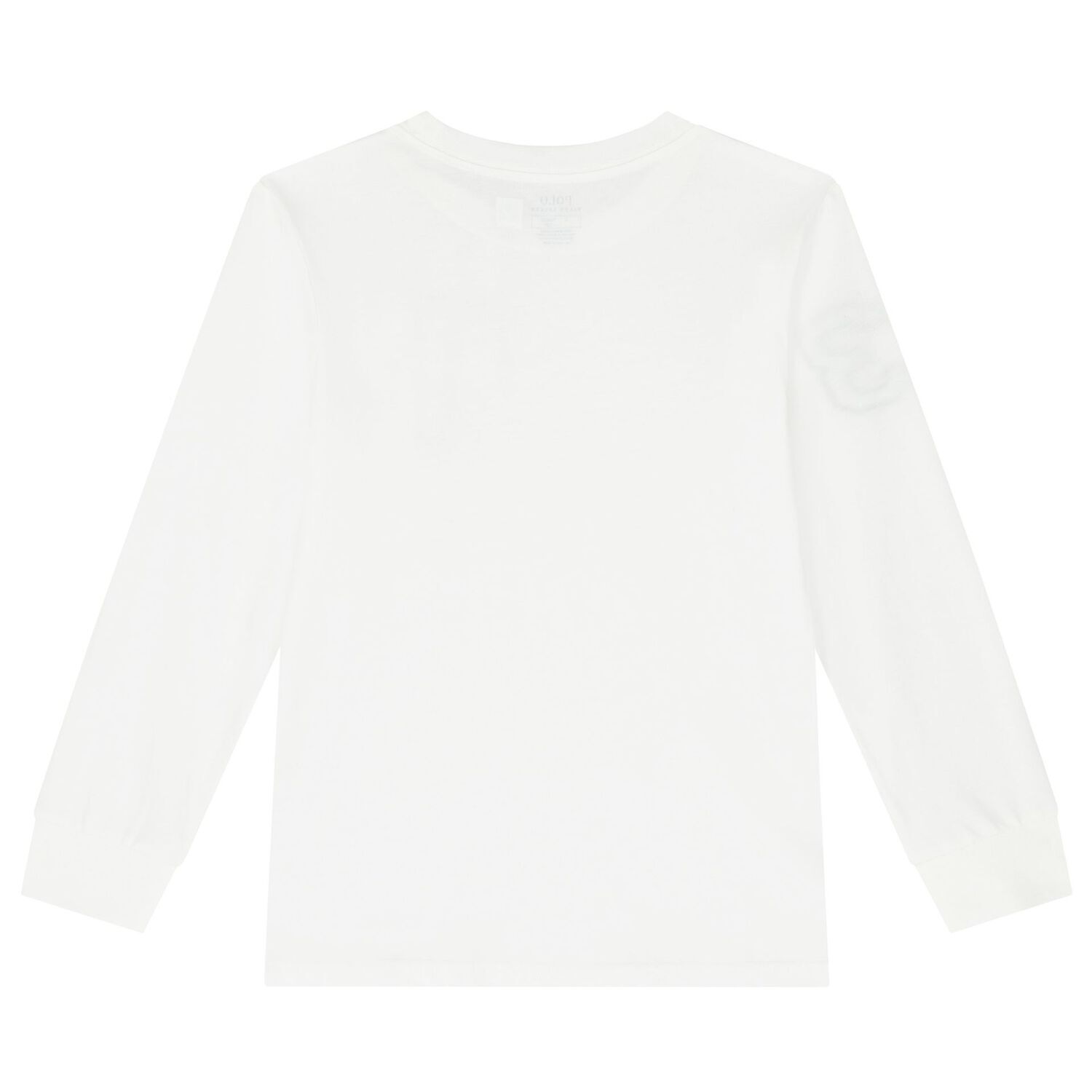 توب أولاد بأكمام بالشعار باللون الأبيض, 1, hi-res image number null
