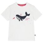 Boys White Whale T-Shirt, 1, hi-res