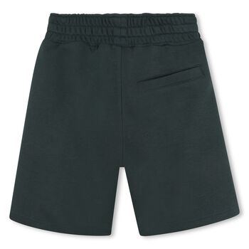 Boys Green Logo Shorts