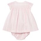 Baby Girls Pink Chiffon Dress Set, 1, hi-res