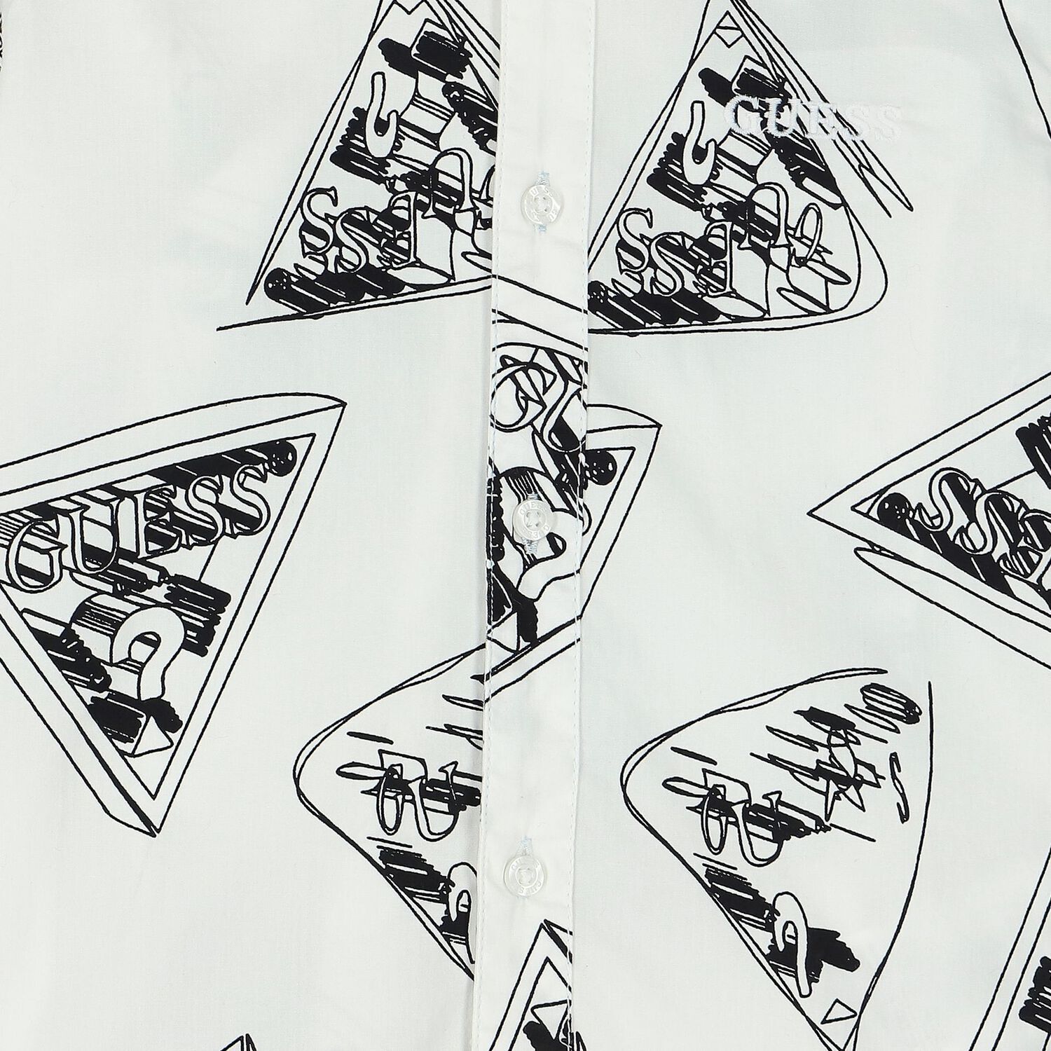 Boys White Logo Shirt, 1, hi-res image number null