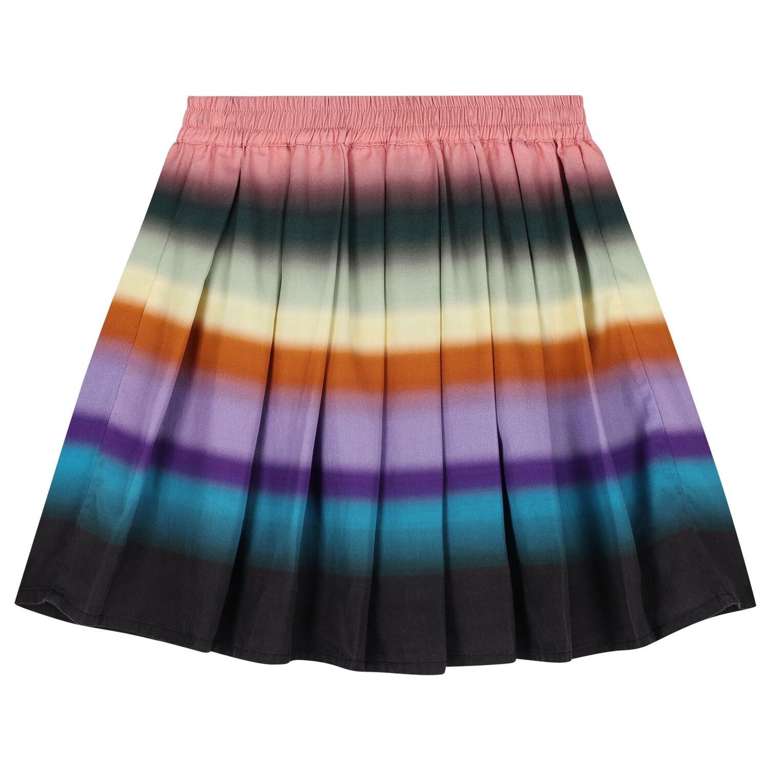 Girls Multi-Coloured Pleated Skirt, 1, hi-res
