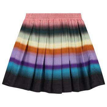 Girls Multi-Coloured Pleated Skirt