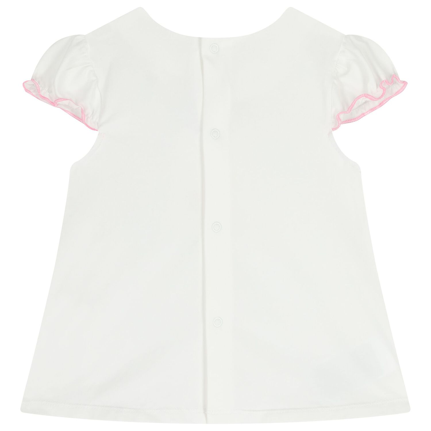 Baby Girls White & Pink Shorts Set ( 2-Pack ), 3, hi-res