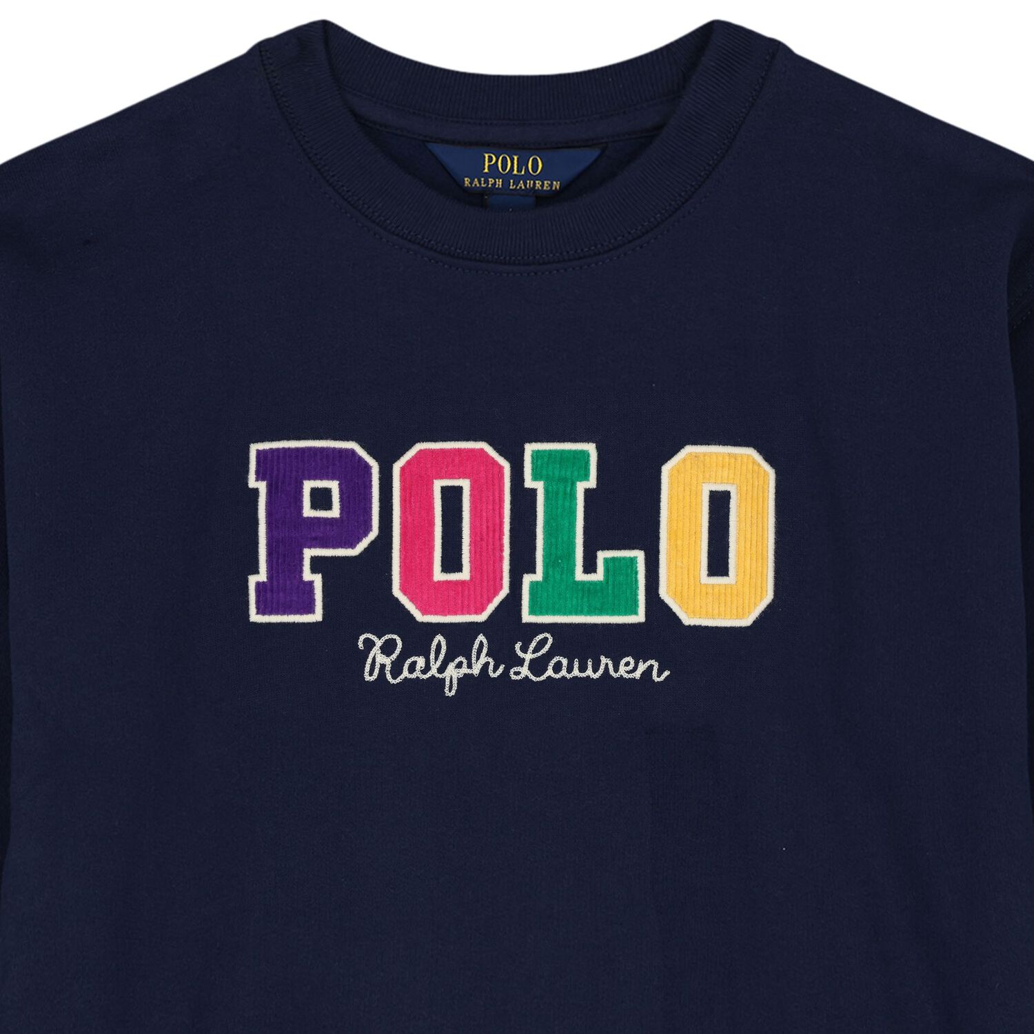 Girls Navy Blue Logo Sweatshirt, 1, hi-res image number null
