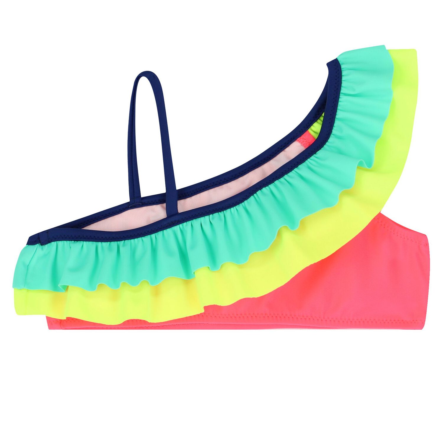 Girls Multi-Coloured Frill Bikini, 1, hi-res image number null