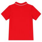 تيشيرت أولاد بولو بالشعار باللون الأحمر, 5, hi-res