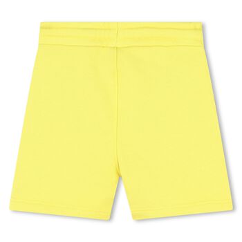 Younger Boys Yellow Logo Shorts