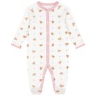 Baby Girls White & Pink Polo Bear Babygrow Gift Set, 1, hi-res
