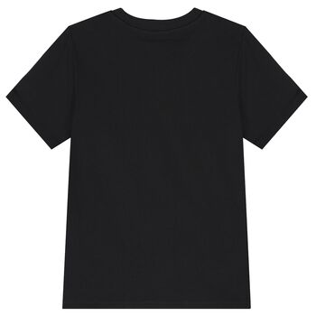 Black Teddy Bear Logo T-Shirt