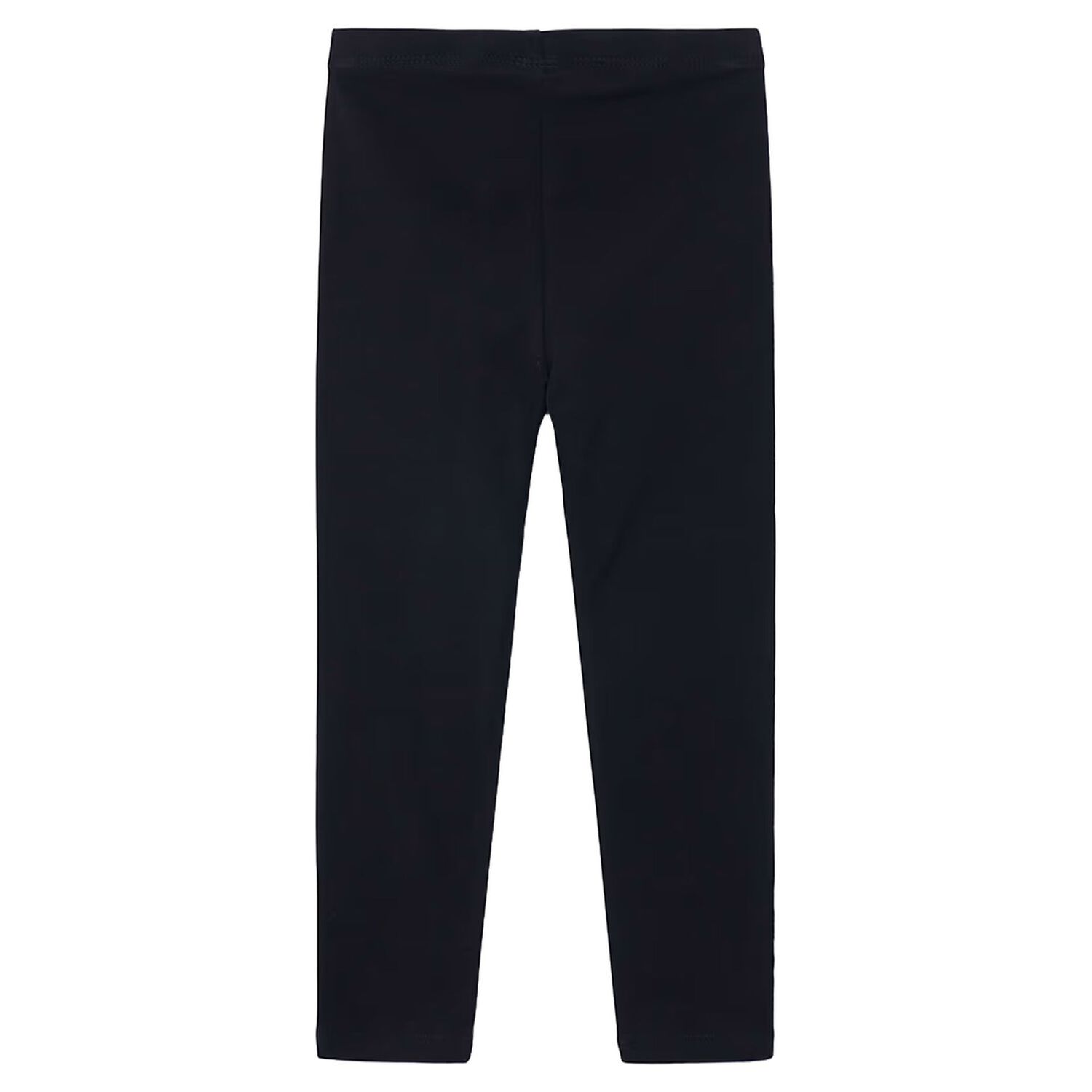 Girls Black Logo Leggings, 1, hi-res