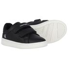 Black Logo Trainers, 1, hi-res