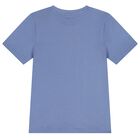Boys Mini Me Blue Logo T-Shirt, 5, hi-res
