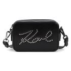 Girls Black Logo Handbag, 1, hi-res