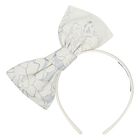Girls Blue Jacquard Headband, 1, hi-res
