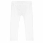 Younger Girls White Logo Leggings , 2, hi-res