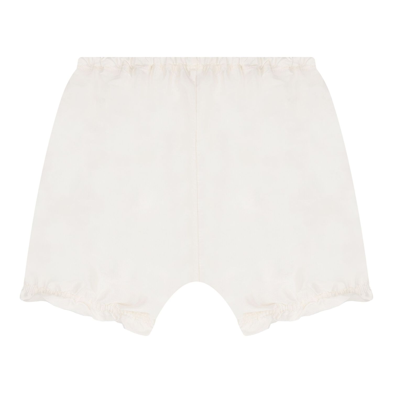 Baby Girls Ivory Bow Shorts, 1, hi-res