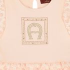 Girls Pink Logo Dress, 1, hi-res