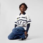 Boys Ivory Logo Polo Shirt, 1, hi-res