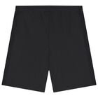 شورت اولاد بالشعار باللون الاسود , 2, hi-res