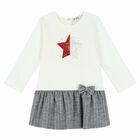 فستان باللون العاجى والفضى, 1, hi-res