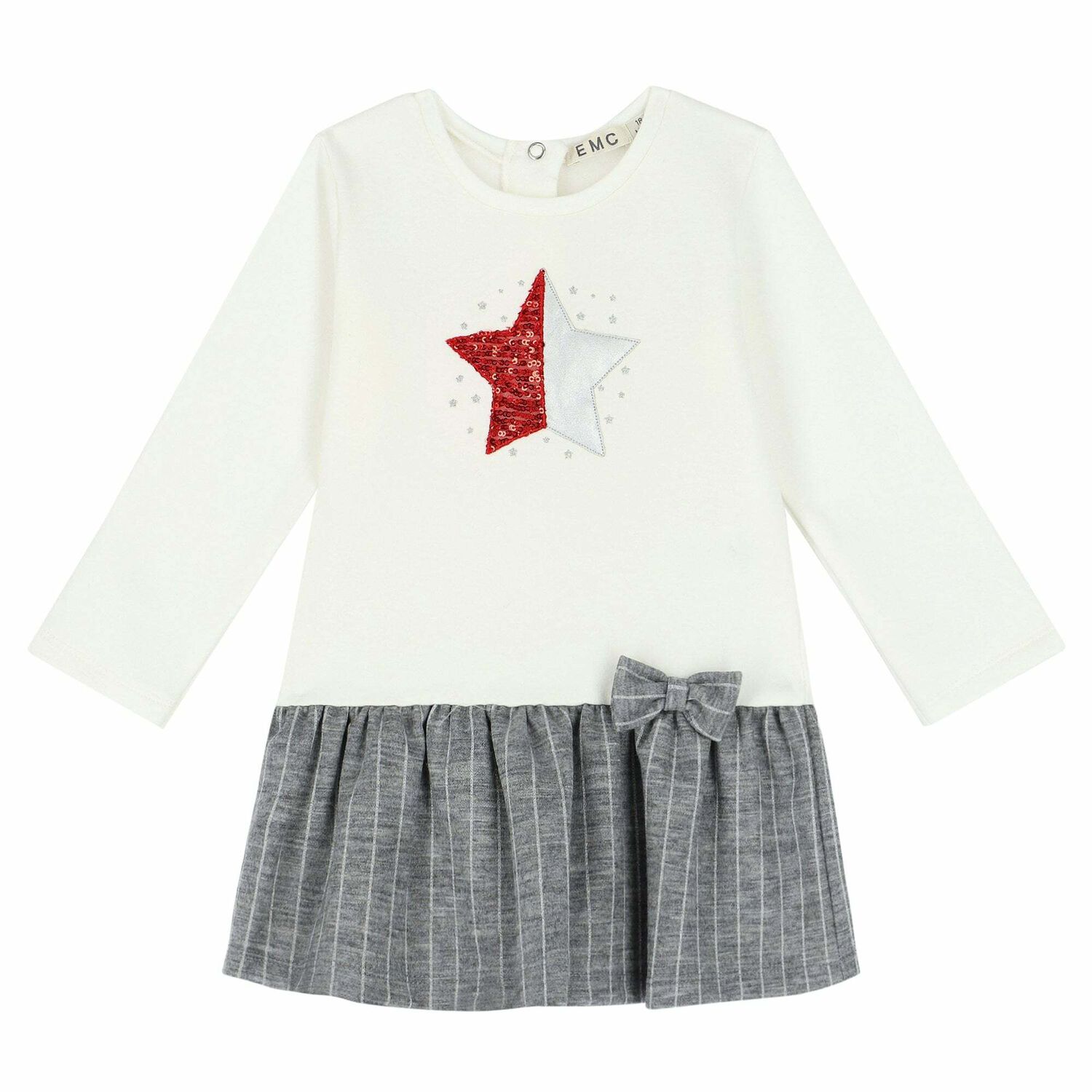 فستان باللون العاجى والفضى, 1, hi-res