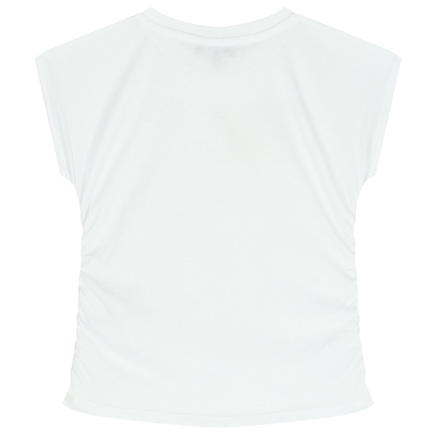 Girls White & Silver Logo T-Shirt, 1, hi-res image number null
