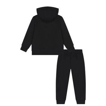 Boys Black Logo Tracksuit