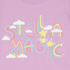 تيشيرت بنات بالشعار وألوان قوس قزح باللون الارجواني, 1, hi-res