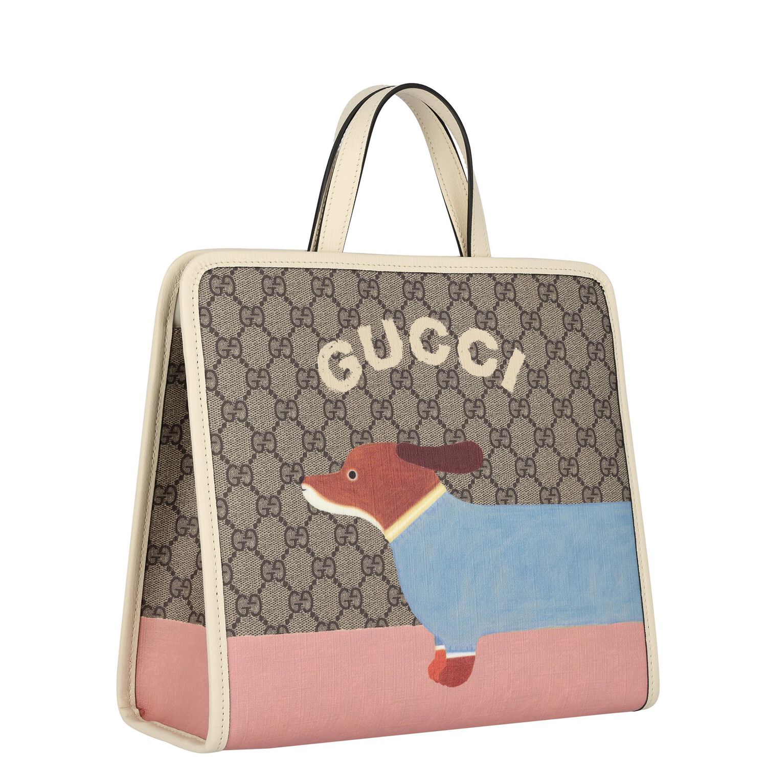 Girls Beige GG Supreme Tote Bag, 1, hi-res
