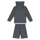 Boys Black Sport Shorts Set, 1, hi-res