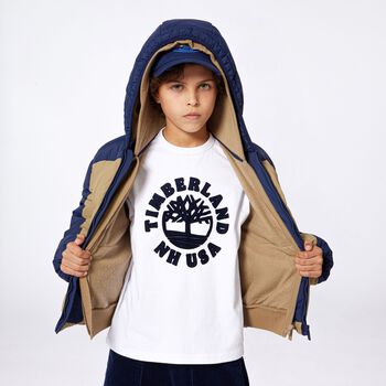Boys White Logo T-Shirt