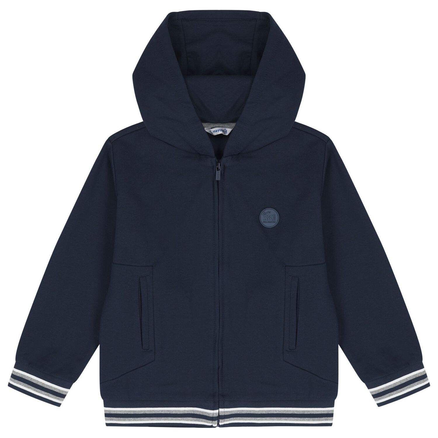 Boys Navy Blue & Grey Tracksuit ( 3 Piece ), 2, hi-res