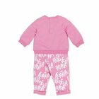 Younger Girls Pink & White Tracksuit, 1, hi-res