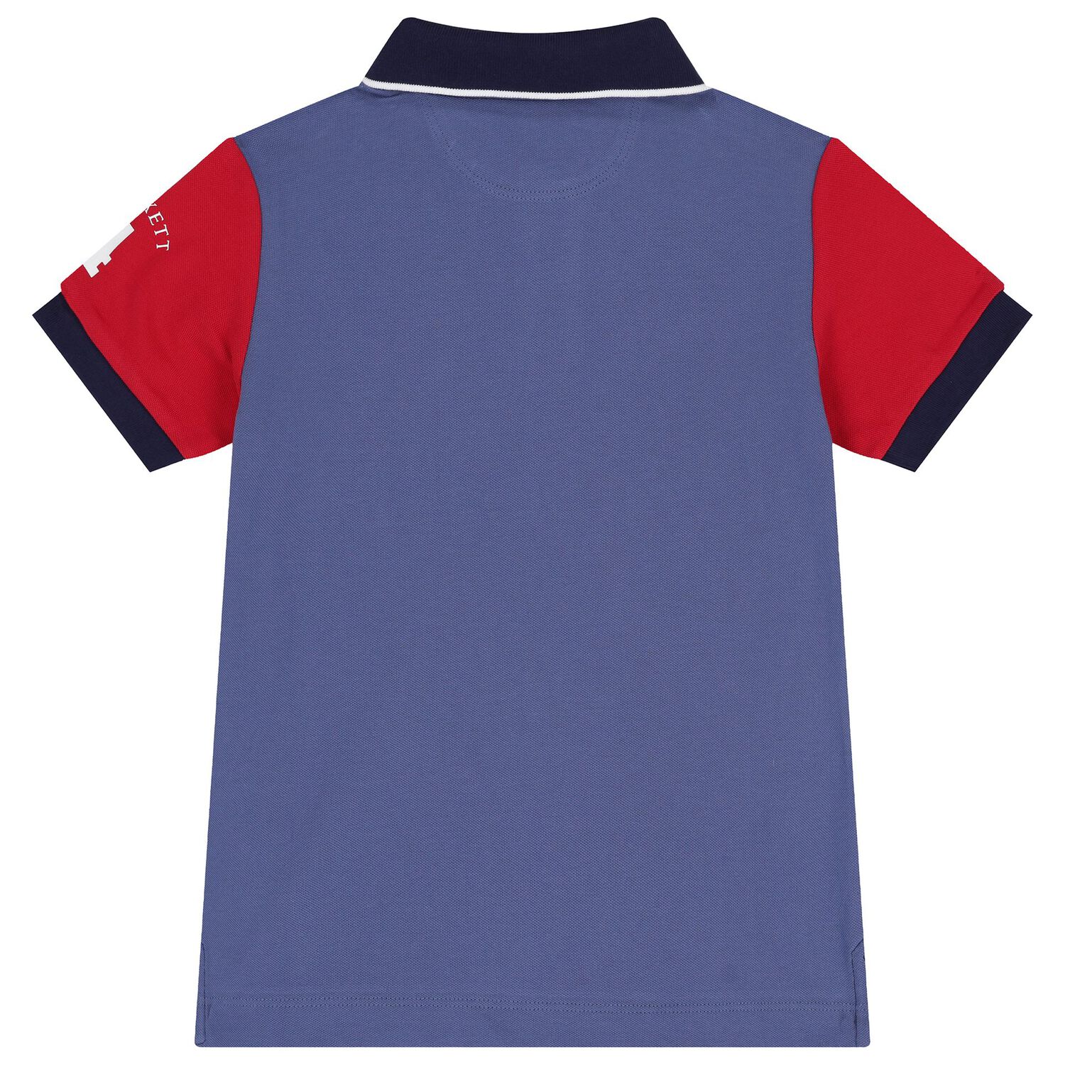 Boys Navy Blue Logo Polo Shirt, 1, hi-res
