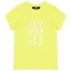Girls Yellow Logo T-Shirt, 1, hi-res