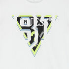 تيشيرت أولاد بالشعار باللون البرتقالى, 3, hi-res