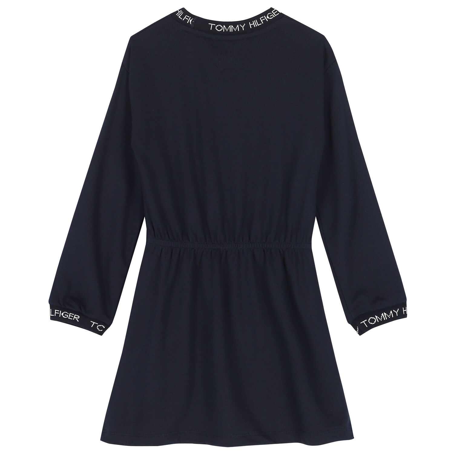 Girls Grey Logo Dress, 2, hi-res