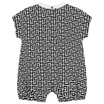 Black & White Logo Romper