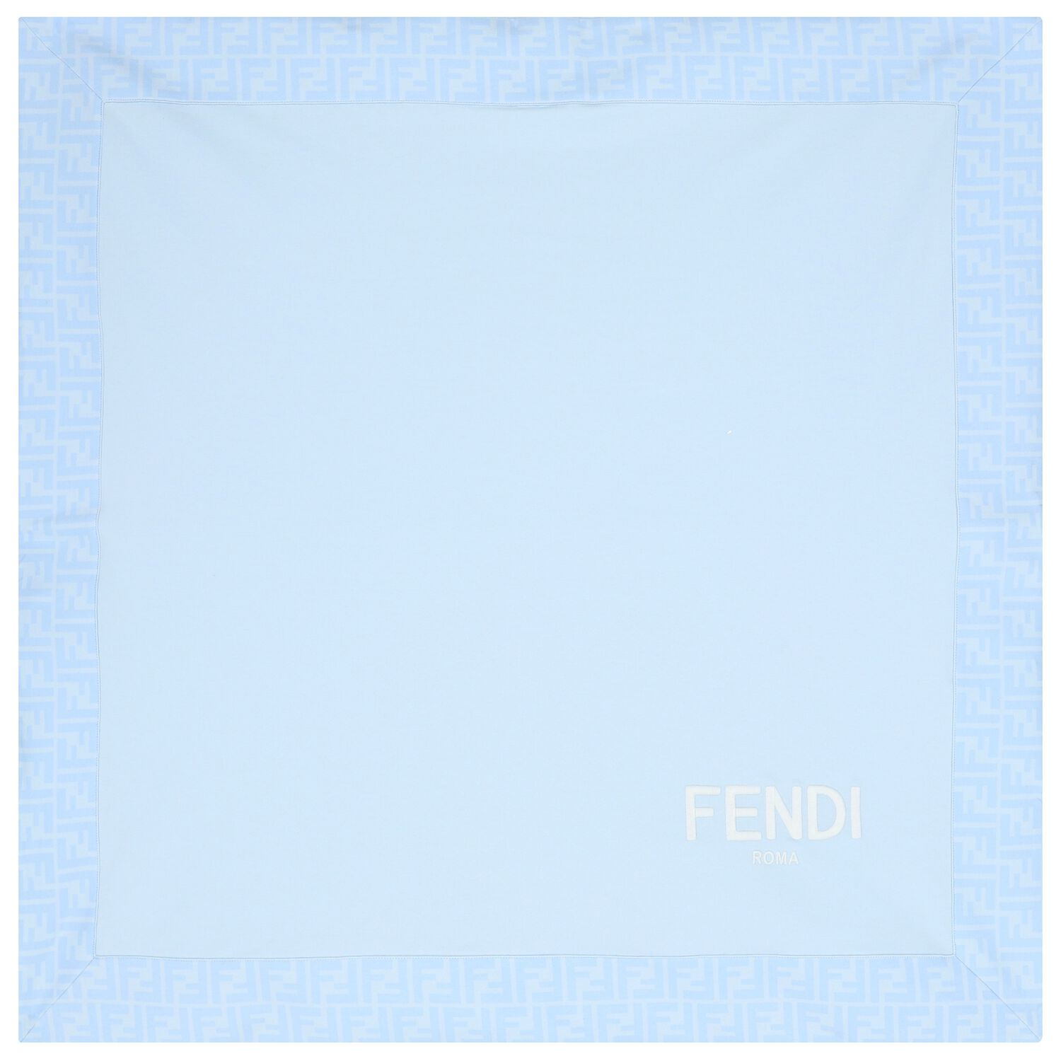 Baby Boys Blue Logo Blanket, 2, hi-res