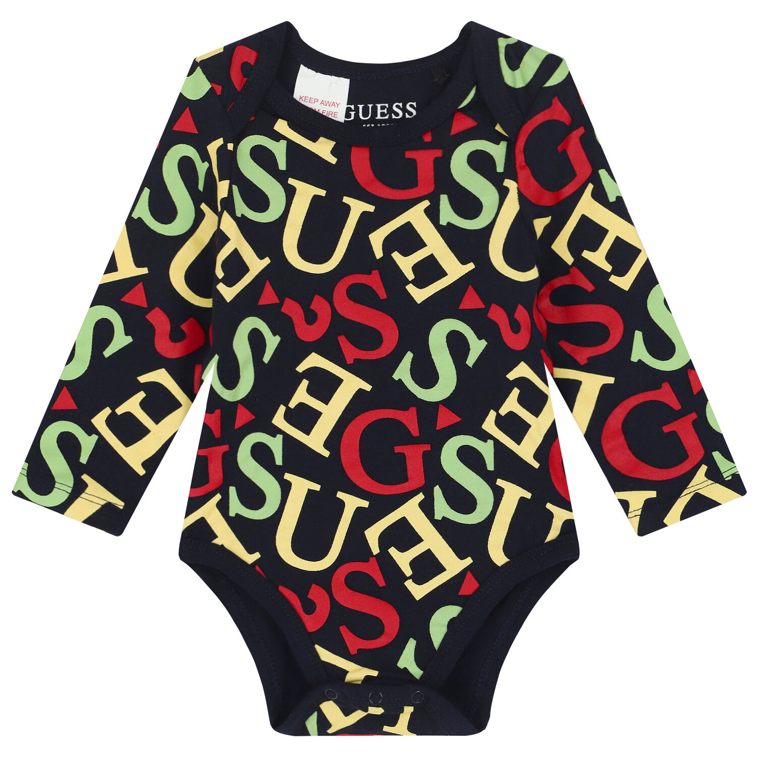 طقم هدية بالشعار باللون الرمادى والاسود للاولاد, 1, hi-res