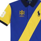 Girls Blue & Yellow Logo Dress, 1, hi-res