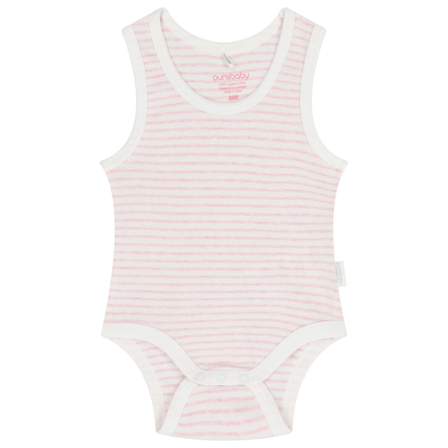 Baby Girls Pink & White Bodysuits ( 2-Pack ), 2, hi-res