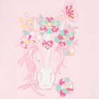 Girls Pink Horse Sequin T-Shirt, 1, hi-res