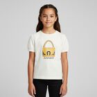 Girls Ivory Logo Bag T-Shirt, 1, hi-res