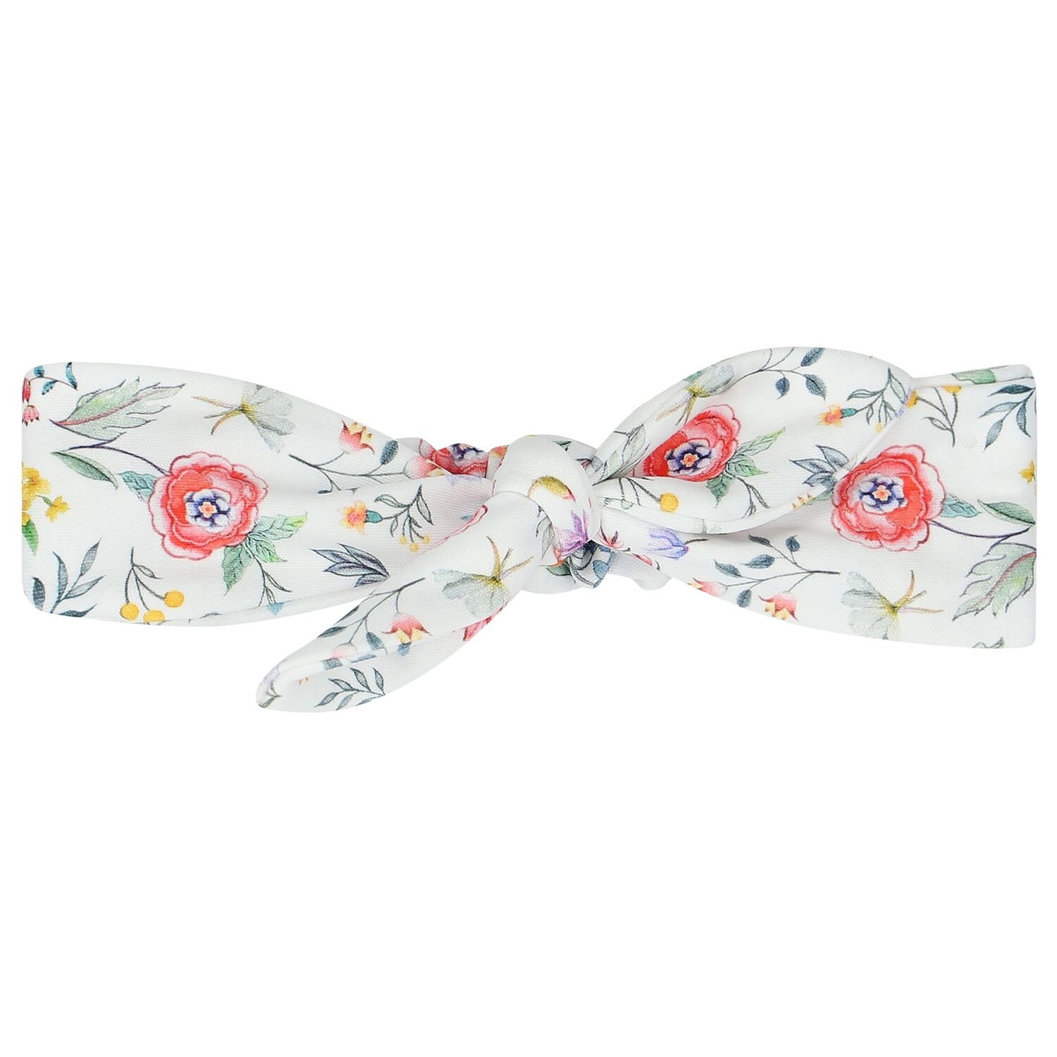 Baby Girls White Floral Headband, 1, hi-res