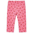 Girls Pink Crab Leggings, 1, hi-res